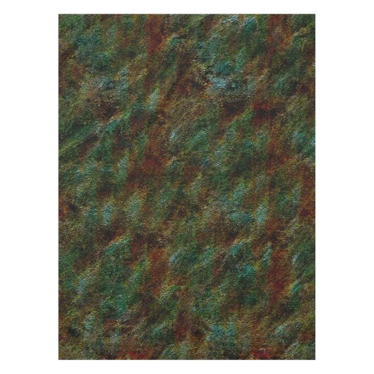 Wandtextur, in Grün- und Korallenfarben Tischdecke (Vorderseite)