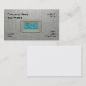 Wandthermostat auf coolem visitenkarte (Vorne/Hinten)
