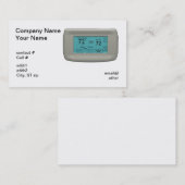 Wandthermostat auf coolem visitenkarte (Vorne/Hinten)