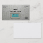 Wandthermostat auf Hitze Visitenkarte (Vorne/Hinten)