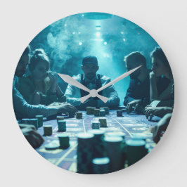 Wanduhr, 10,75" rundes Acryl Große Wanduhr
