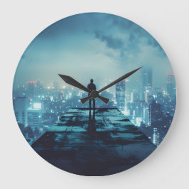 Wanduhr, 10,75" rundes Acrylglas Große Wanduhr