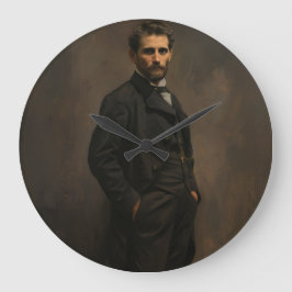 Wanduhr, 10,75" rundes Acrylglas Große Wanduhr