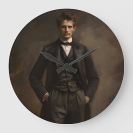 Wanduhr, 10,75" rundes Acrylglas Große Wanduhr