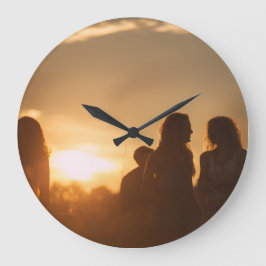 Wanduhr, 10,75" rundes Acrylglas Große Wanduhr