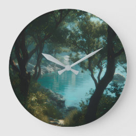 Wanduhr, 10,75" rundes Acrylglas Große Wanduhr