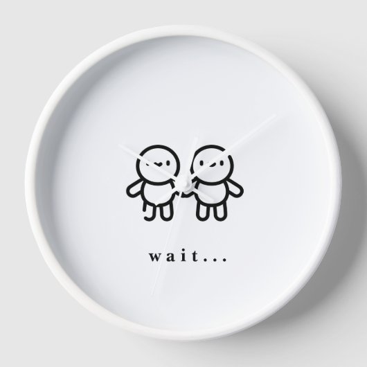 Wanduhr, 10" Rundholzrahmen Uhr (Vorderseite)