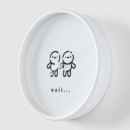 Wanduhr, 10" Rundholzrahmen Uhr (Winkel)