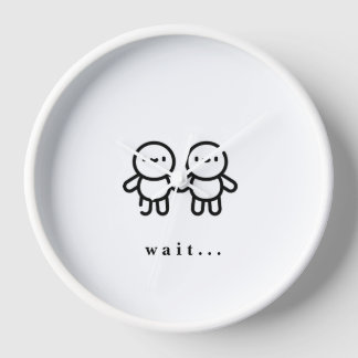 Wanduhr, 10" Rundholzrahmen Uhr