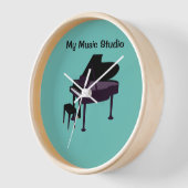 Wanduhr, 10" Rundholzrahmen Uhr (Winkel)