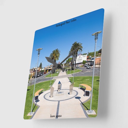 Wanduhr 27,3 cm, quadratisch (Winkel)