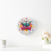Wanduhr, 8" Runde Acryl Wanduhr (Zuhause)