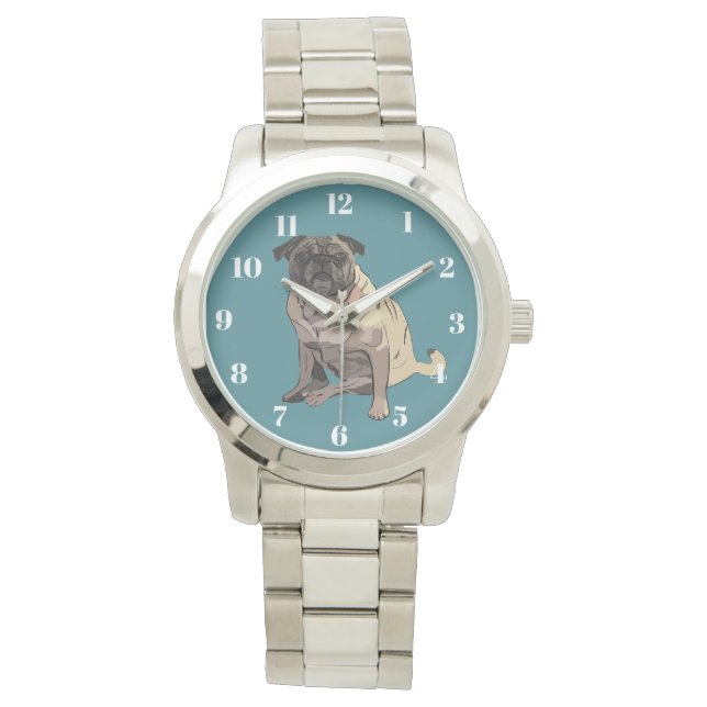 Wanduhr Armbanduhr (Vorderseite)