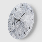 Wanduhr aus grauem Marmor (Winkel)