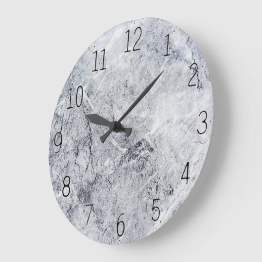 Wanduhr aus grauem Marmor (Winkel)