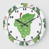 Wanduhr aus grüner Traube (Vorderseite)