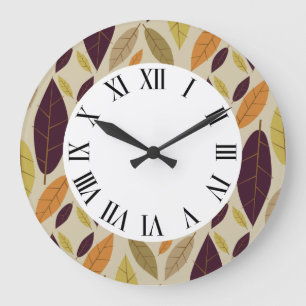 Wanduhr aus Herbstleder