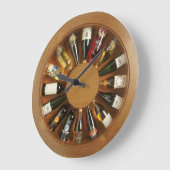 Wanduhr aus Holz (Winkel)