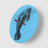 Wanduhr aus Manatex (Winkel)