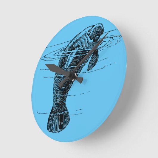 Wanduhr aus Manatex (Winkel)