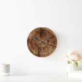 Wanduhr aus Naturholz (Zuhause)