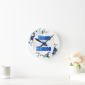 Wanduhr blüht in Stille (Zuhause)