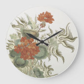 Wanduhr - Blumen (Vorderseite)