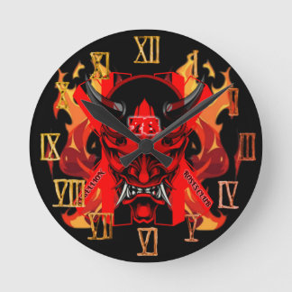 Wanduhr Böser Samurai 