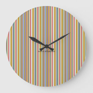 Wanduhr - Candy Streifen