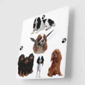 Wanduhr Cavalier-King-Charles-Spaniel (Winkel)