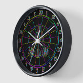 Wanduhr Dart Design Dartscheibe (Winkel)