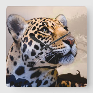 Wanduhr der Leopard-Kunst-1