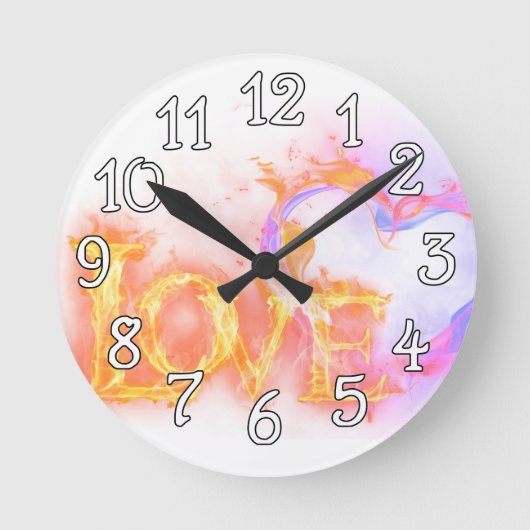 Wanduhr der Liebe (Vorderseite)