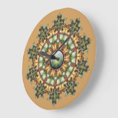 Wanduhr der Mandala #1 (Winkel)
