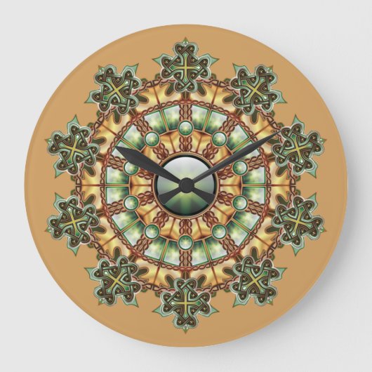 Wanduhr der Mandala #1 (Vorderseite)