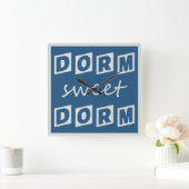 Wanduhr "Dorm Sweet Dorm" (Zuhause)