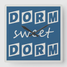 Wanduhr "Dorm Sweet Dorm"