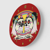 Wanduhr DOS Novias (2 Bräute) (Winkel)