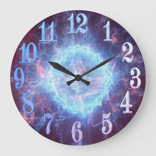 Wanduhr Elektrische Energie (Vorderseite)