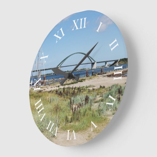 Wanduhr Fehmarnsundbrücke und Fehmarnsund (Winkel)