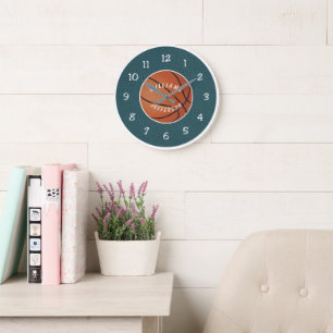 Wanduhr für Basketball-Fan personalisieren