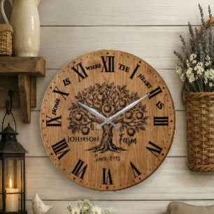 Wanduhr für das Zuhause Benutzerdefinierter Name