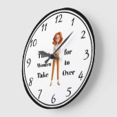 Wanduhr für Frauen (Winkel)