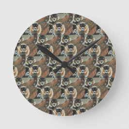 Wanduhr Groundhog Familie, 20,3 cm rund Acryl