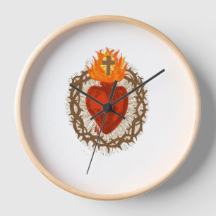 Wanduhr Heiliges Herz Jesu