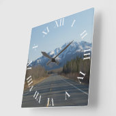 Wanduhr Highway in Alaska (Winkel)