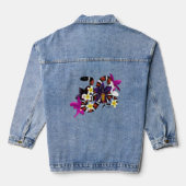 Wanduhr Jeansjacke (Rückseite)