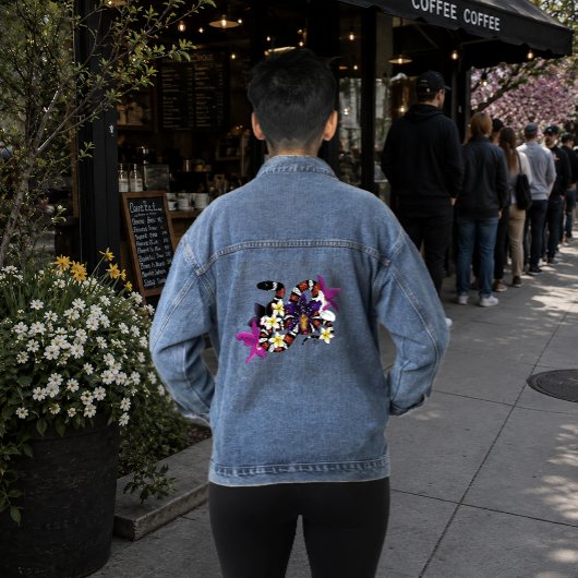 Wanduhr Jeansjacke