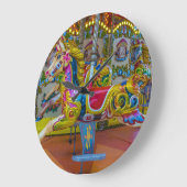 Wanduhr Karussell Pferde (Winkel)