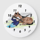 Wanduhr : Leben eines Cowboys . (Vorderseite)